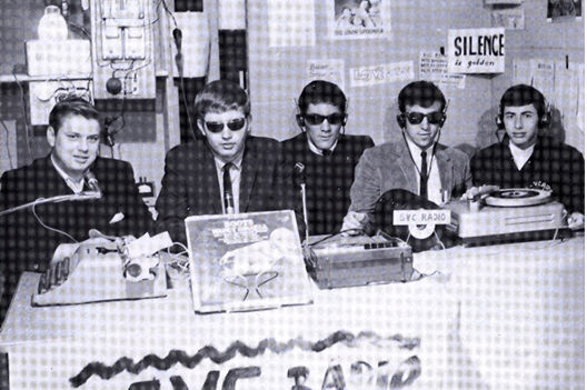 SVC Radio: (Left to Right) Stephen Sumka, Peter Bohdanowycz, Edward Carriere, Terry Stychyshyn, and Walter Kulyk.